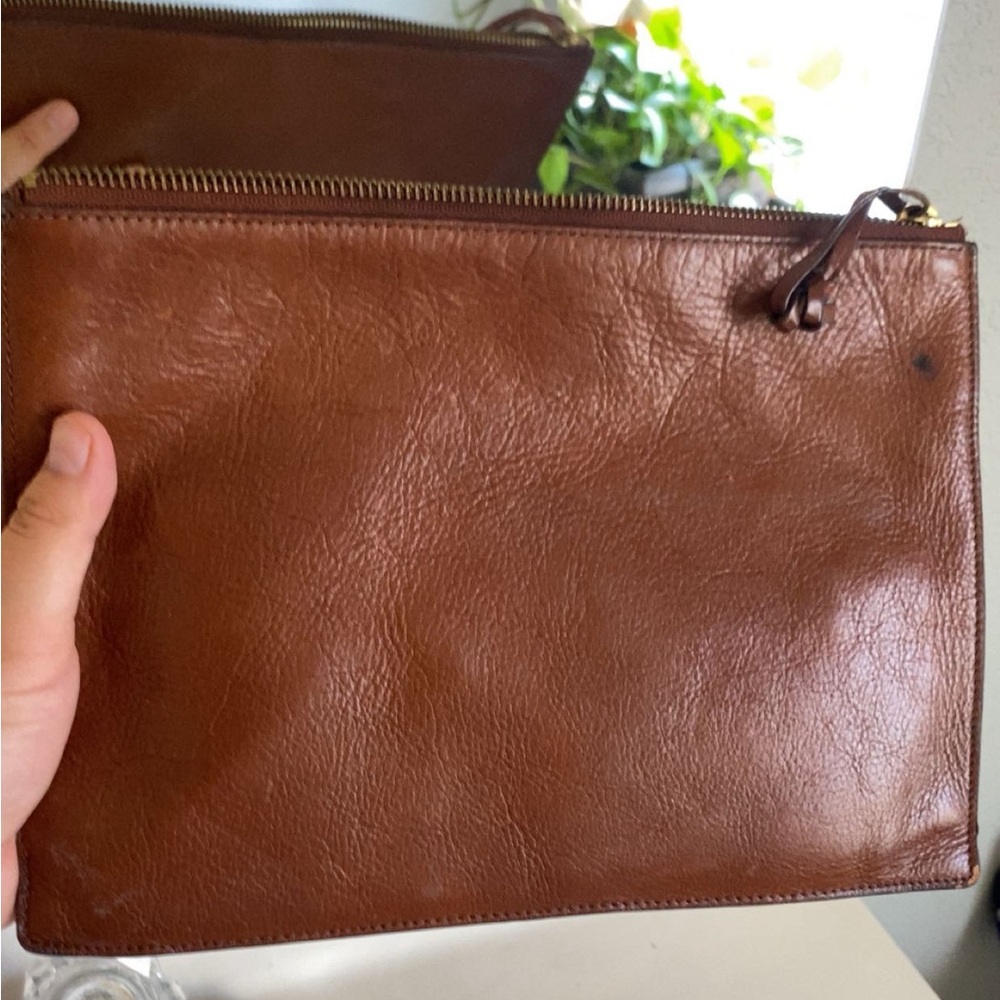 Fossil Brown Leather Women's Clutch